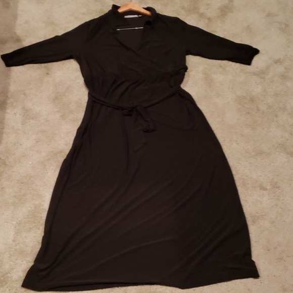 NY Collection Dresses & Skirts - NY Collection Dress. Black Long Sleeve. Sz 1X
